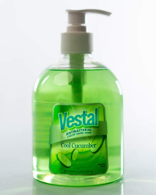 Vestal Antibacterial Liquid Hand Soap 500ml Cool Cucumber