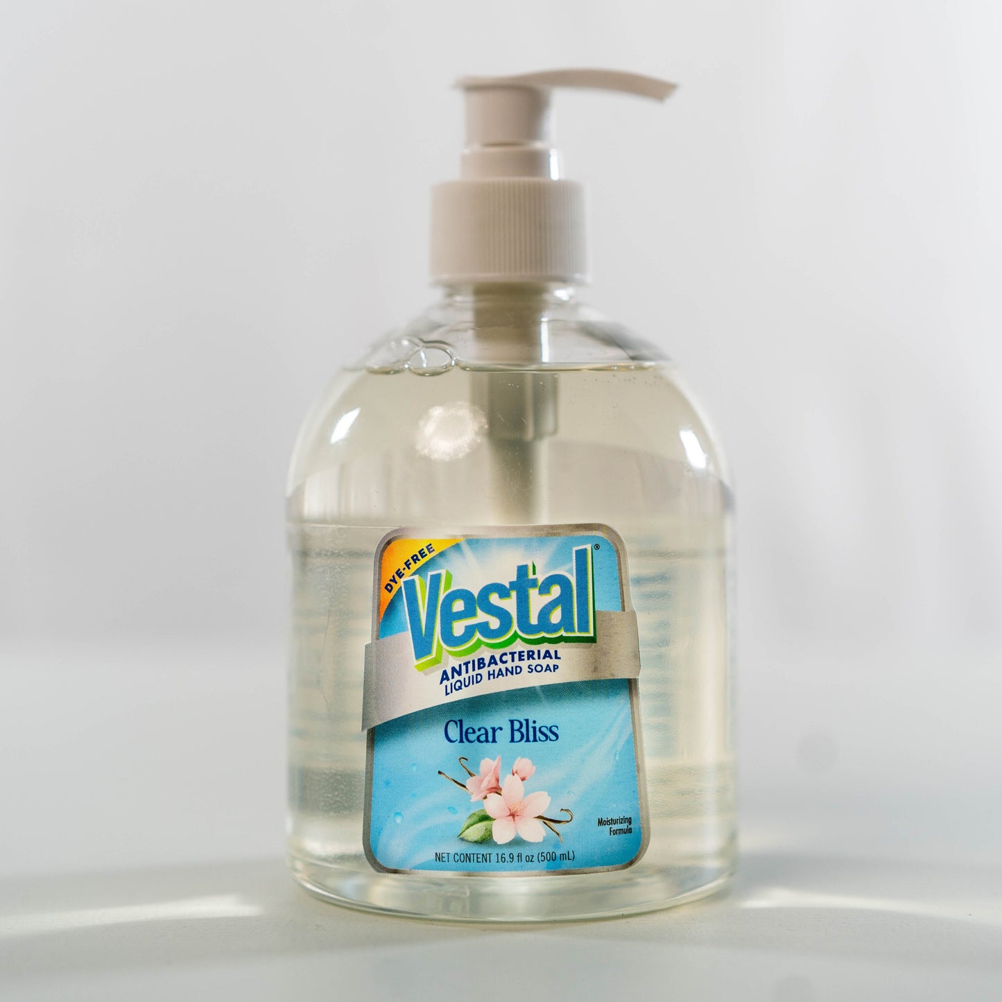 Vestal Antibacterial Liquid Hand Soap 500ml Clear Bliss